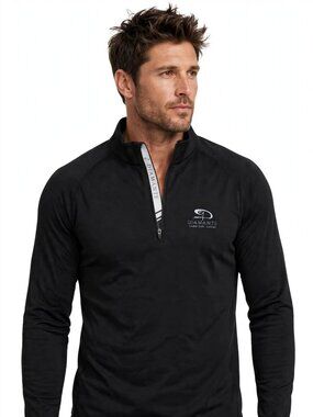 Levelwear Black Quarter-Zip Pullover XL — Diamante Cabo San Lucas Logo